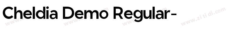 Cheldia Demo Regular字体转换